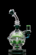 BC Glass (aka Brandon Clark) Green "Color Fab Egg" oil rig