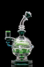 BC Glass (aka Brandon Clark) Green "Color Fab Egg" oil rig