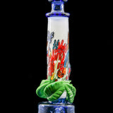 Grimm Glass (aka Karl S. Taylor) Alice In Wonderland tube oil rig with removable flower slide and flips throughout