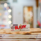 1 1/4 Raw Classic natural unrefined rolling papers with tips