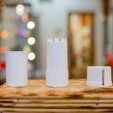 White Med-Tainer smell proof plastic grinder