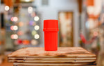 Orange Med-Tainer smell proof plastic grinder