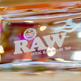 RAW "Crystal" Rolling Tray+ Jumbo Blasted Tray