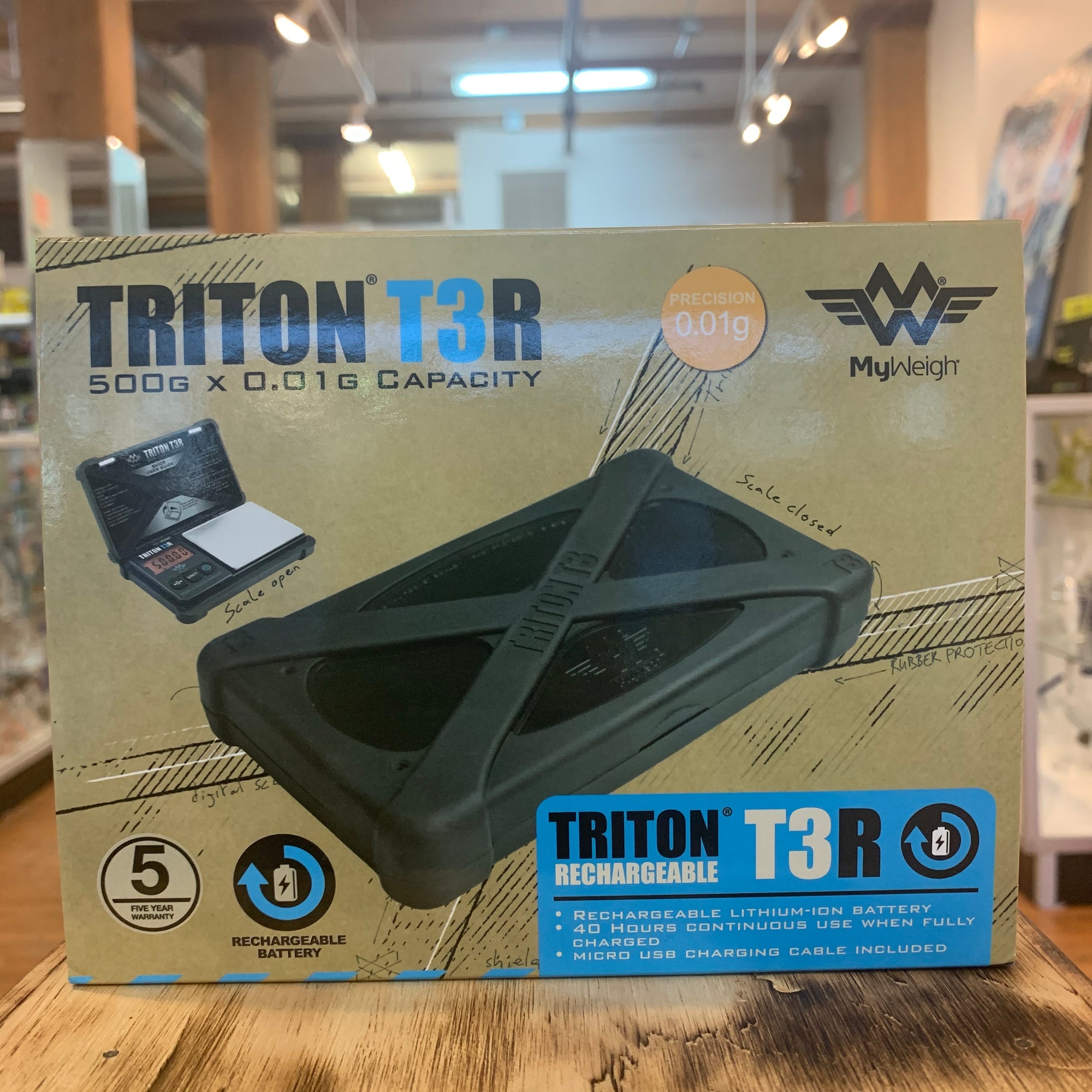 My Weigh Triton T3R 500 Rechargeable Digital Scale
