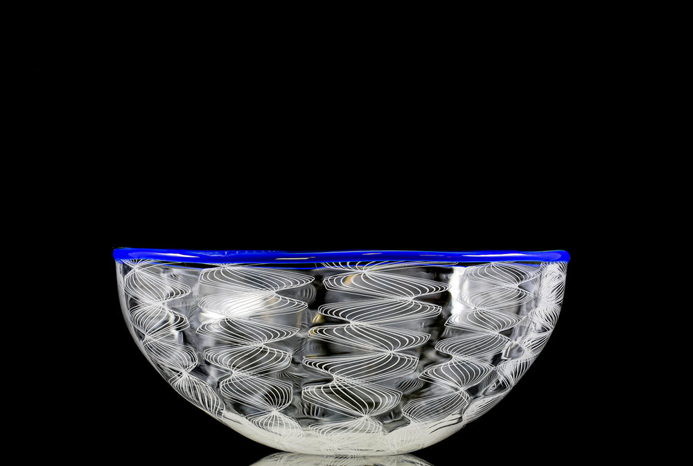 Xanderdam blue lipped bowl