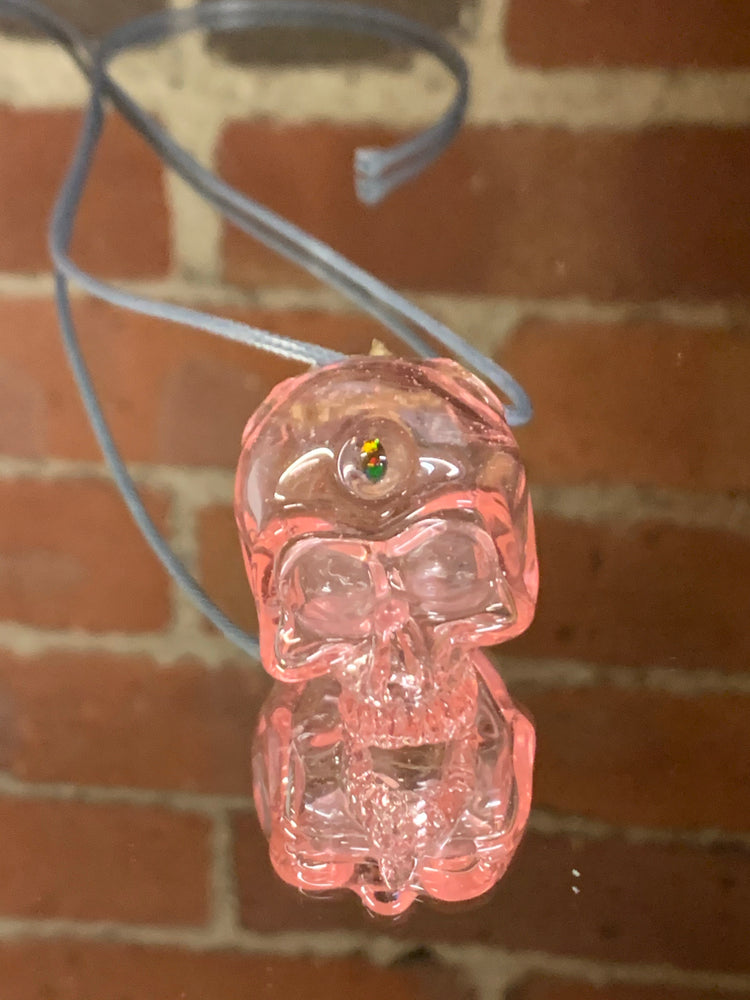 Sweeny Glass Skull Pendant