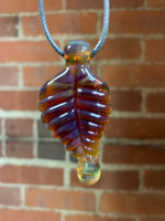Chadams Glass Leaf Pendant