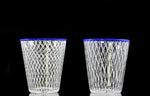 2 Xanderdam blue lipped cups
