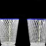 2 Xanderdam blue lipped cups